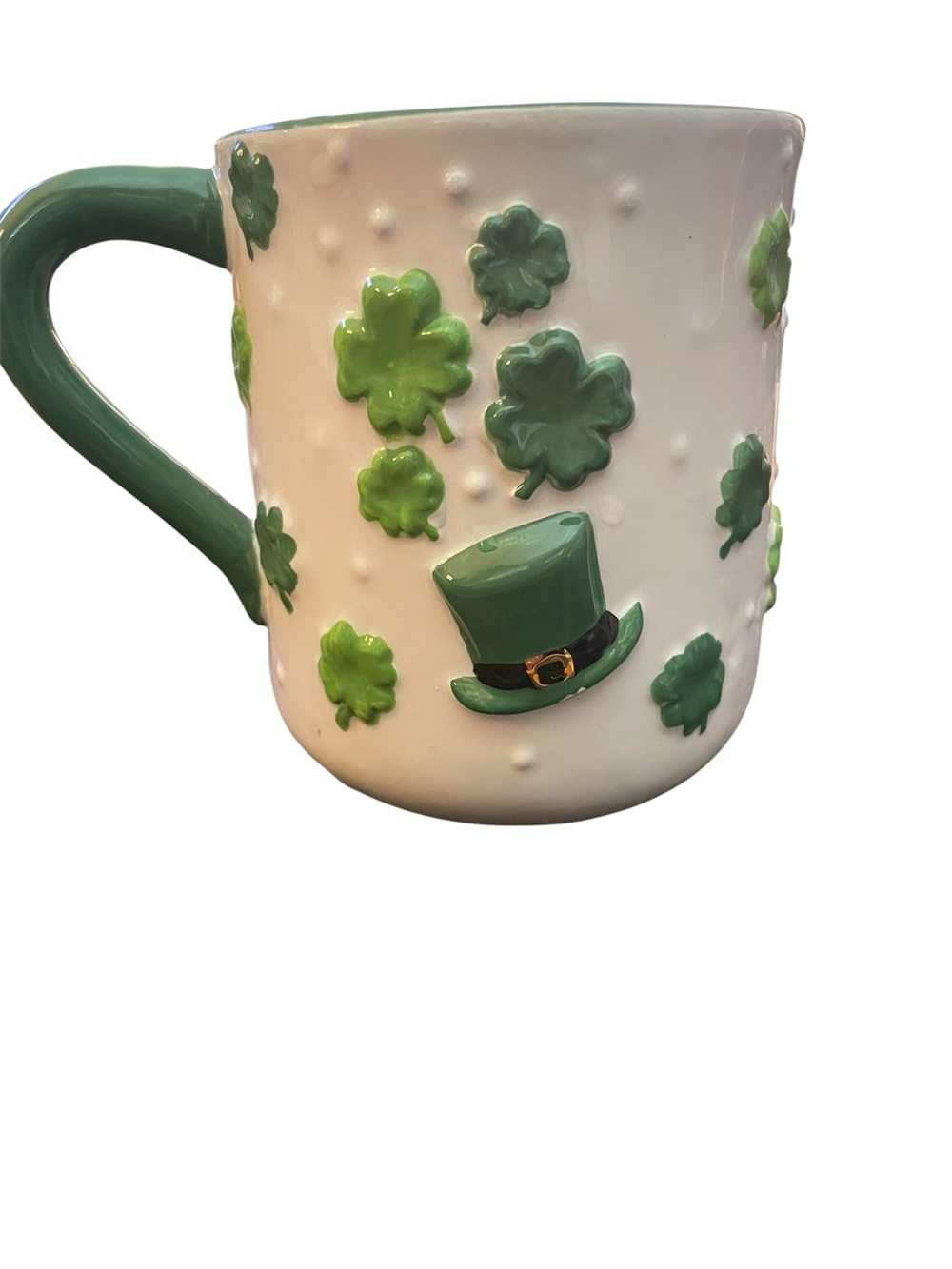 St. Patrick's Day Shamrock Ceramic Mug Irish coffee Shamrocks Sheffield Home NEW